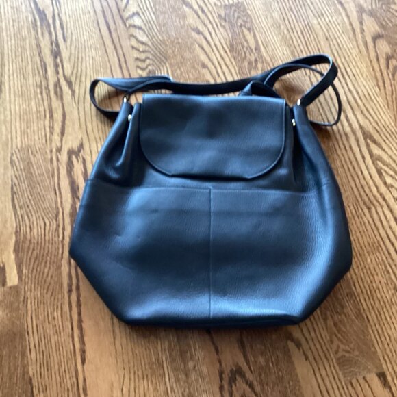 Cuyana Black Leather Backpack main image 5